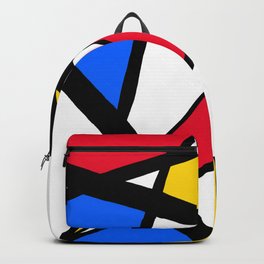 Red, Yellow, Blue Primary Abstract Backpack