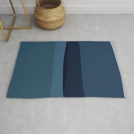 Modern Blue, Blue Painting, Blue Ombre Rug