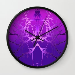 Transforming Purples Wall Clock