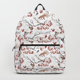 fox - owl - squirrel - tree branches Backpack