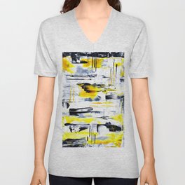 Bumble Bee Abstraction Unisex V-Neck
