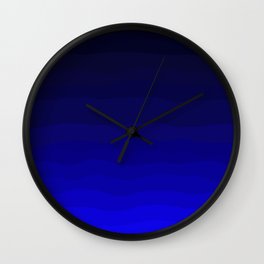 Deep Rich Sapphire Ombre Wall Clock
