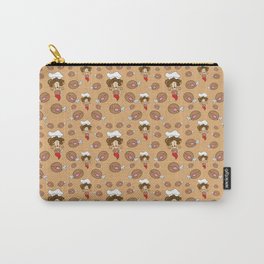 chef with fried chicken thigh tie Carry-All Pouch