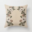 Floral Laurel Throw Pillow by jessicaroux | Society6