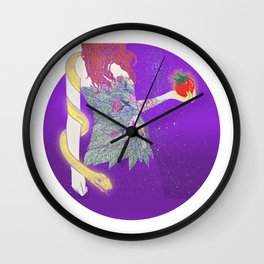 eve and the snake Wall Clock