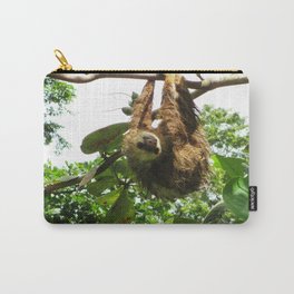 Sloth Carry-All Pouch | Jungle, Green, Greenery, Puravida, Tropical, Animal, Photo, Forest, Rainforest, Adventure 