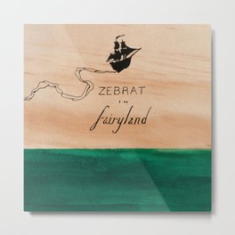 Zebrat in Fairyland - Album Art Metal Print
