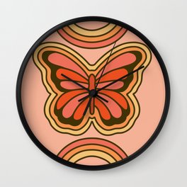 Funky Butterfly Wall Clock