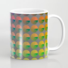 Rainbow pie chart pattern Coffee Mug