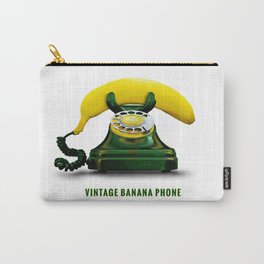 ORGANIC INVENTIONS SERIES: Vintage Banana Phone Carry-All Pouch