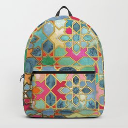 Gilt & Glory - Colorful Moroccan Mosaic Backpack