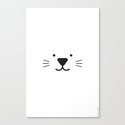 Minimalist Black and White Animal Poster | Cat / Rabbit / Mouse | Kids Decor / Toddler Room Leinwanddruck