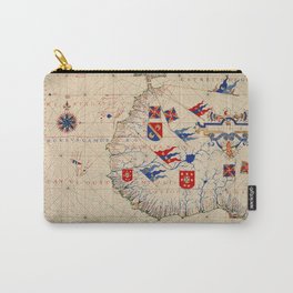 Fernão Vaz Dourado 1571 Carry-All Pouch | Vintageposter, Map, Vintage, Mapprint, Antique, Drawing, Classy, 1571, Antiqueprint, Classic 