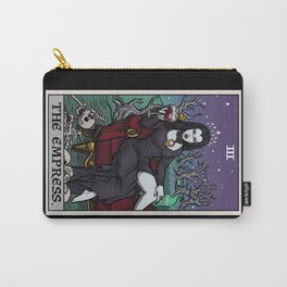 The Empress Vampire Terror Tarot Card (Color) Carry-All Pouch | Theempress, Halloween, Spooky, Graphicdesign, Scary, Digital, Samhain, Terrortarot, Ink, Vampiress 