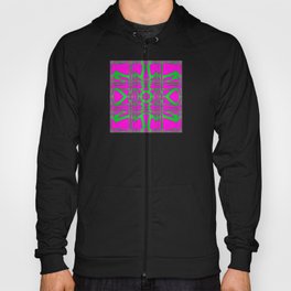 Bold, beautiful and graphic design magenta and green cube art Hoody