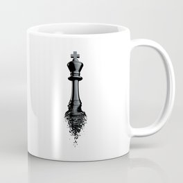 Farewell to the King / 3D render of chess king breaking apart Coffee Mug