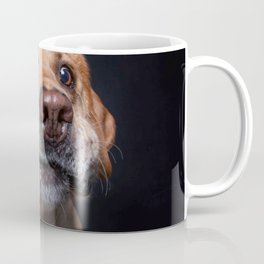 Studio Shot Dog On Isolated Background Coffee Mug