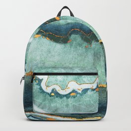 Gold Turquoise Agate Backpack