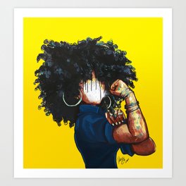 African american afro art