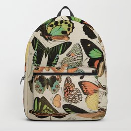 Papillon II Vintage French Butterfly Chart by Adolphe Millot Backpack
