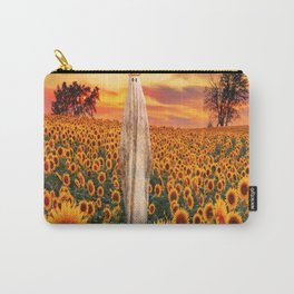 ghost in sunflower field Carry-All Pouch