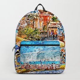Barcelona, Parc Guell Backpack