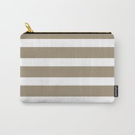 Brown Kraft Strips on White Background Carry-All Pouch