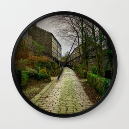 Golcar Cottages and Cobbles Wall Clock | Cobbledroad, Yorkshirestone, Cobblestones, Photo, Cobbles, Yorkshire, Golcar, Huddersfield, Colnevalley, Westyorkshire 