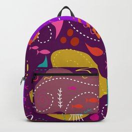 Mid Century Modern With Sea Life Backpack