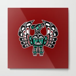 Northwest Pacific coast Haida art Thunderbird Metal Print