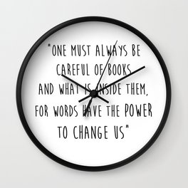 Words Have The Power To Change Us Wall Clock