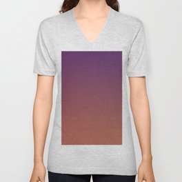 MIDNIGHT GLOW - Minimal Plain Soft Mood Color Blend Prints Unisex V-Neck