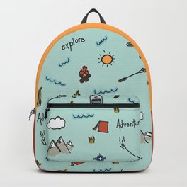 Hand Drawn Backpacks To Match Your Personal Style Society6 - roblox noob backpack by chocotereliye