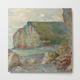 Claude Monet "Falaises des Petites-Dalles" Metal Print