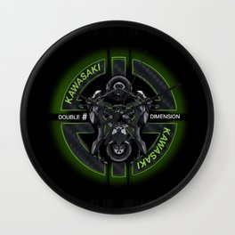 Kawasaki Paradox Double Time Wall Clock