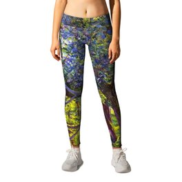Giverny Blossoming Lilac Landscape, in Monet's Garden by Lillian Cabot Perry Leggings