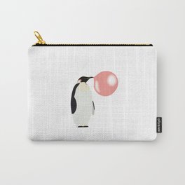 Bubble Gum Penguin Blowing Bubble Carry-All Pouch