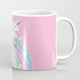 Starry Rainbow Unicorn Coffee Mug