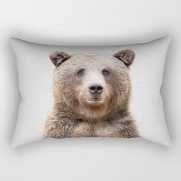 Grizzly Bear - Colorful Rectangular Pillow