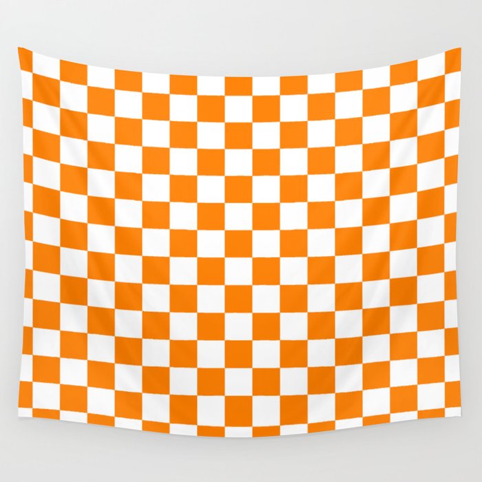 Checker (Orange/White) Wandbehang