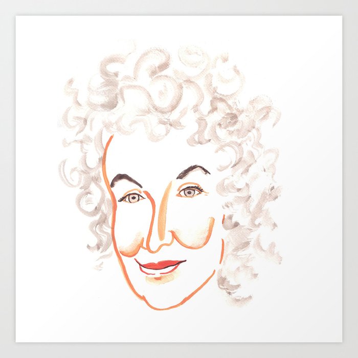 Margaret Atwood Art Print