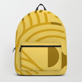 Golden Lion Absract Geometric Backpack