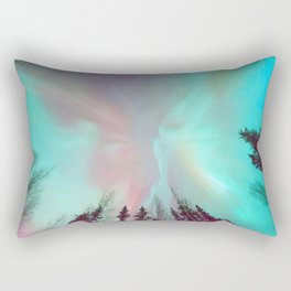 Deep Pastel Aurora Borealis Rectangular Pillow