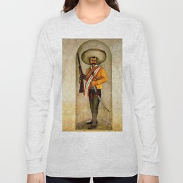 “Zapata” by Diego Rivera Long Sleeve T Shirt