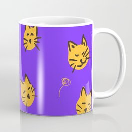 Miau Purple Coffee Mug