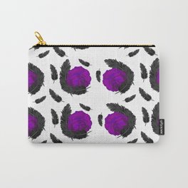 purple roses with feather, gothic Carry-All Pouch