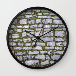 Cobblestone Wall Clock