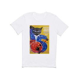1994 Montreal Jazz Festival Cool Cat Poster No. 3 Gig Advertisement T Shirt