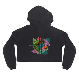 Parrots and Tropical Leaves Hoody