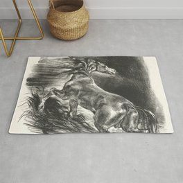 Eugène Delacroix "Wild Horse" Rug